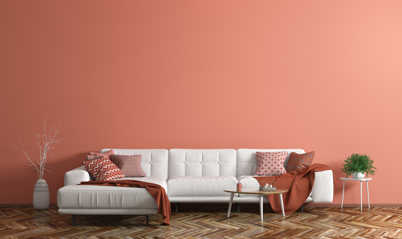 Peach fuzz interior colour 2024